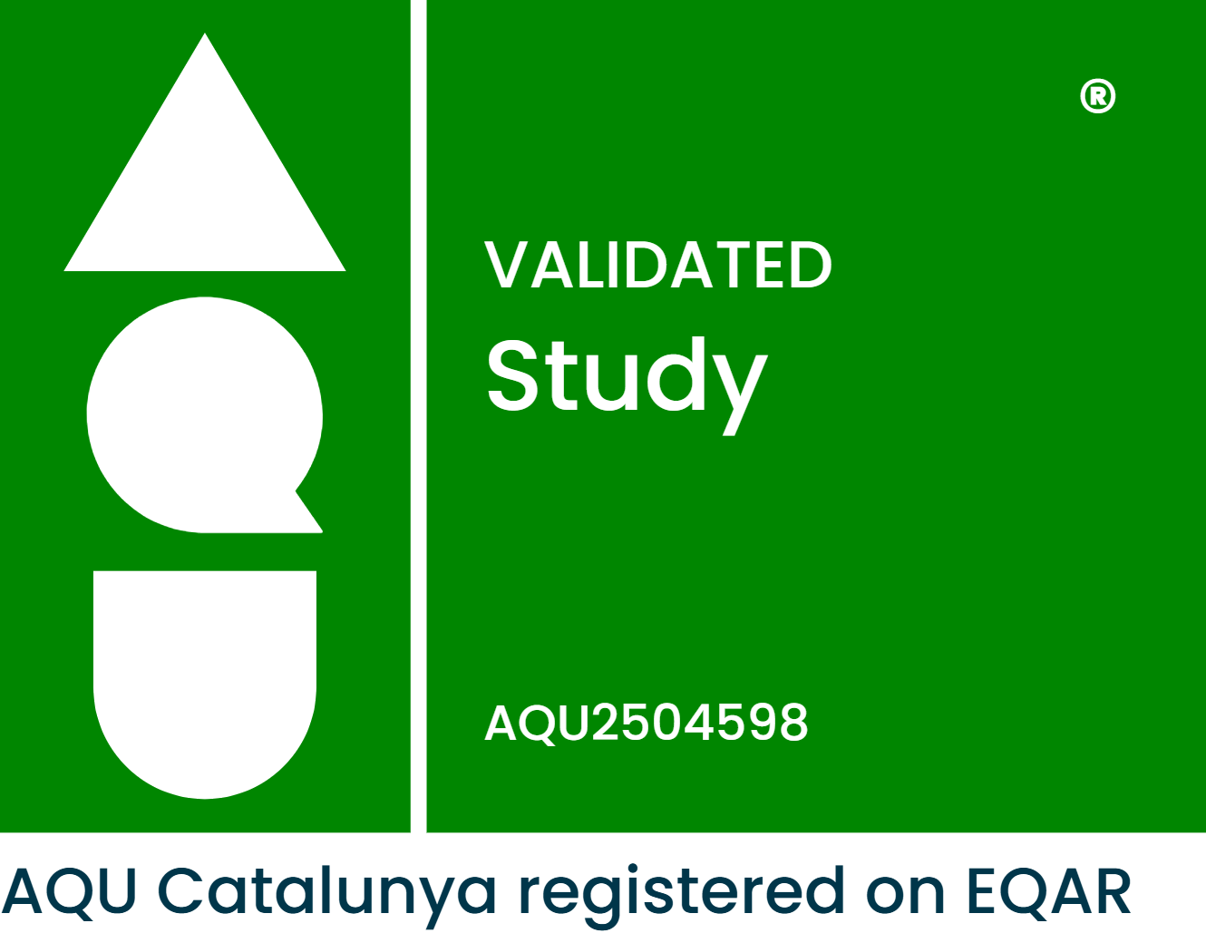 Validated Study by Agència per a la Qualitat del Sistema Universitari de Catalunya (AQU Catalunya)